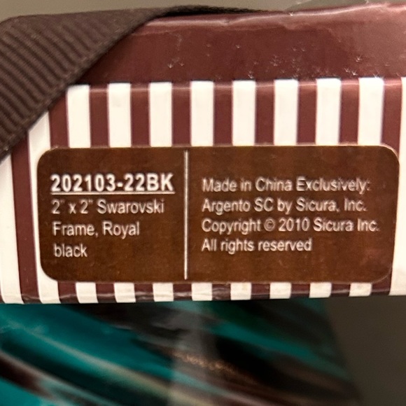 Art deco style Argento SC picture frame made with Swarovski Elements! - Picture 5 of 5